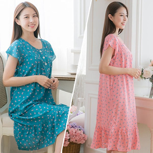 천연레이온 여름잠옷 여성원피스 (홈웨어/드레스)