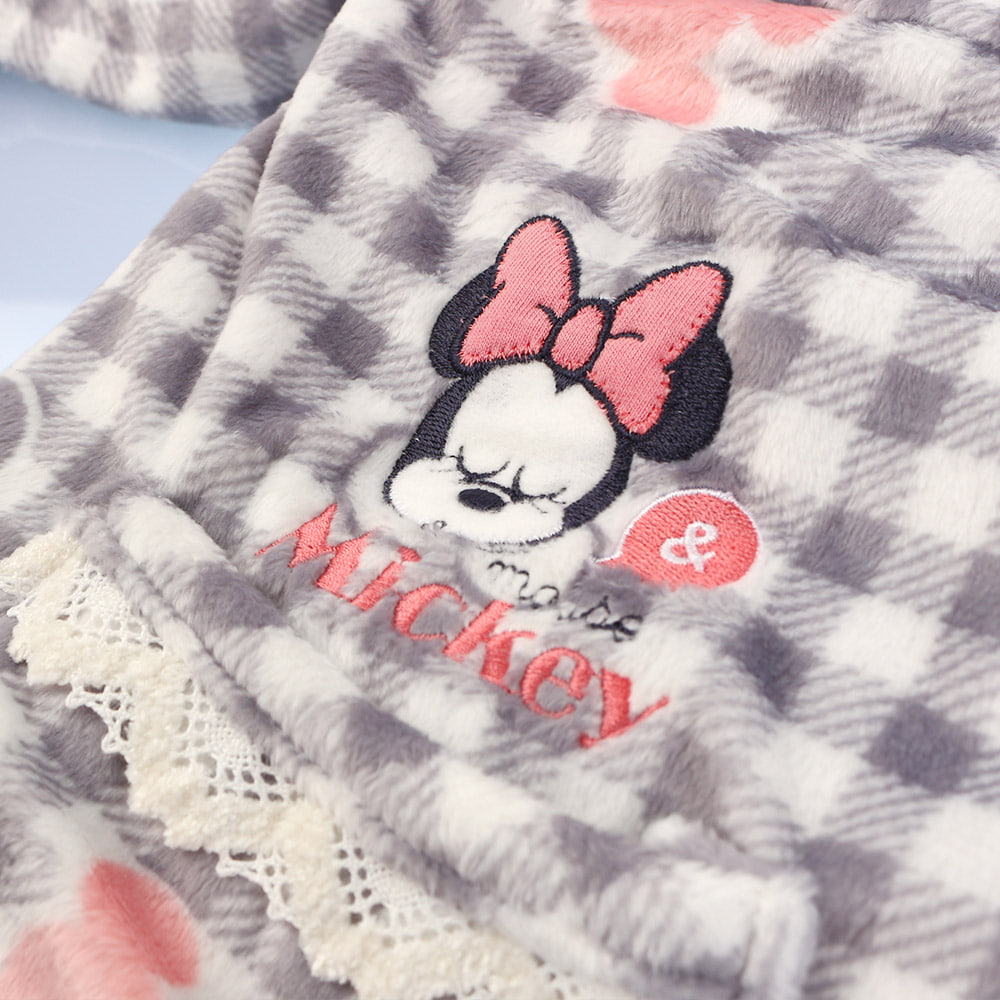 여아동잠옷 포근미키 디즈니 밍크극세사 긴팔 상하세트 (미키마우스 정품)