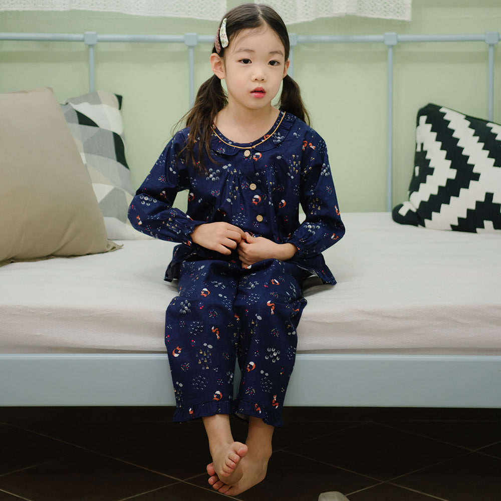 아기실내복 봄가을 여아동 캐릭터 긴팔 커플 남매잠옷 초등학생 파자마 홈웨어 상하세트